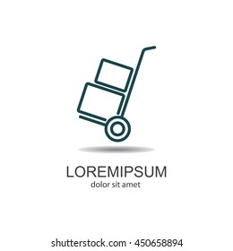 Web line icon. Trolley