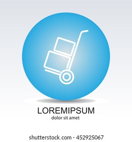 Web line icon. Trolley
