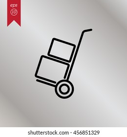 Web line icon. Trolley