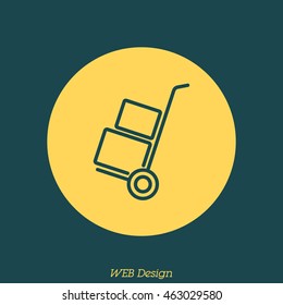 Web line icon. Trolley