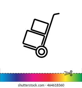 Web line icon. Trolley