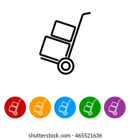 Web line icon. Trolley