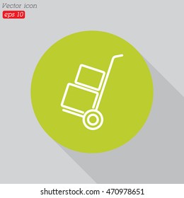 Web line icon. Trolley