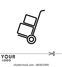Web line icon. Trolley