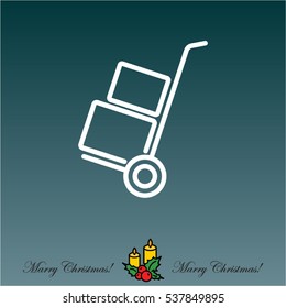Web line icon. Trolley
