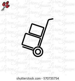 Web line icon. Trolley