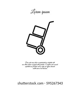 Web line icon. Trolley