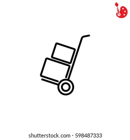 Web line icon. Trolley