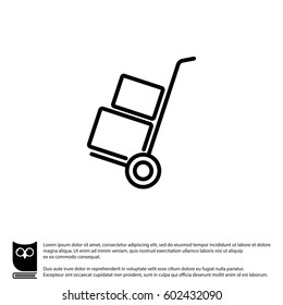 Web line icon. Trolley