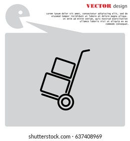 Web line icon. Trolley