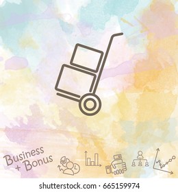 Web line icon. Trolley