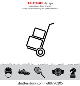 Web line icon. Trolley