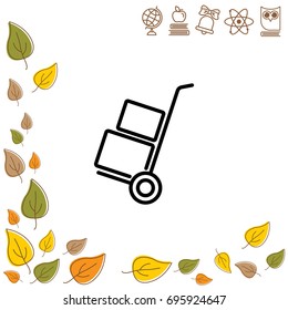 Web line icon. Trolley