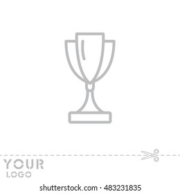Web line icon. Trophy cup
