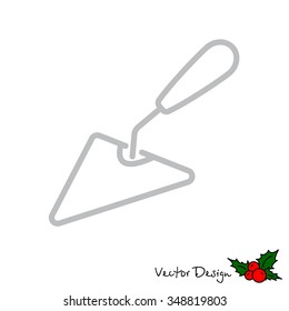 Web line icon. Trowel