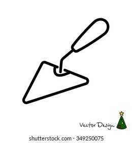 Web line icon. Trowel