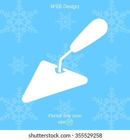 Web line icon. Trowel