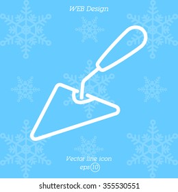 Web line icon. Trowel