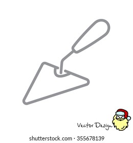 Web line icon. Trowel