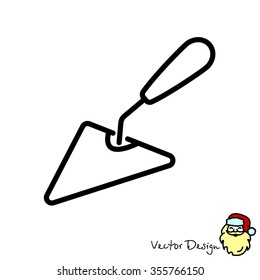 Web line icon. Trowel