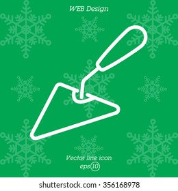 Web line icon. Trowel