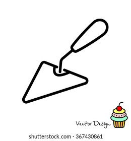 Web line icon. Trowel