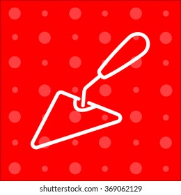 Web line icon. Trowel