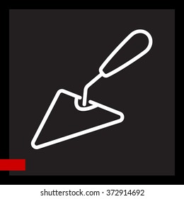 Web line icon. Trowel