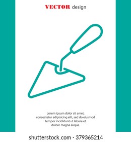 Web line icon. Trowel
