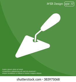 Web line icon. Trowel