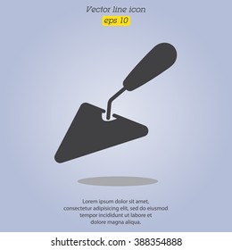 Web line icon. Trowel