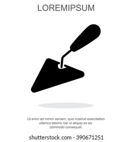 Web line icon. Trowel