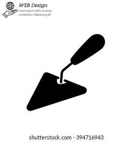 Web line icon. Trowel