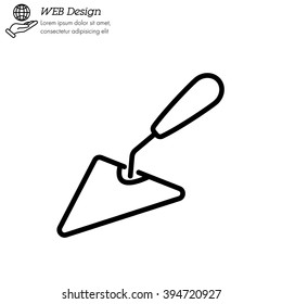 Web line icon. Trowel