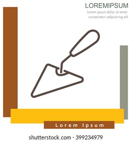 Web line icon. Trowel