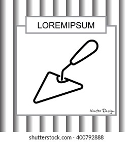 Web line icon. Trowel