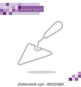 Web line icon. Trowel