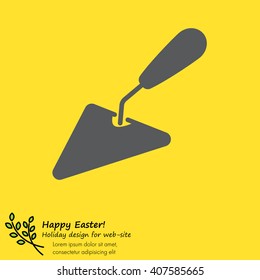 Web line icon. Trowel