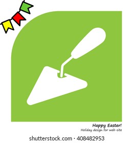 Web line icon. Trowel