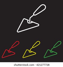 Web line icon. Trowel