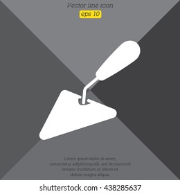 Web line icon. Trowel