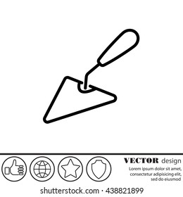 Web line icon. Trowel
