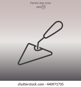 Web line icon. Trowel