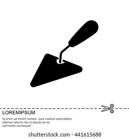 Web line icon. Trowel