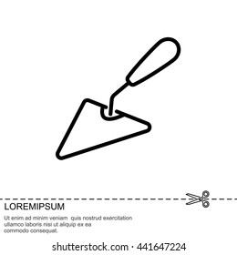 Web line icon. Trowel