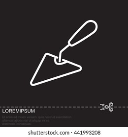 Web line icon. Trowel