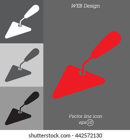 Web line icon. Trowel