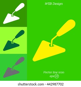 Web line icon. Trowel