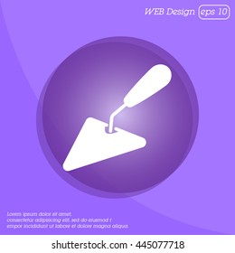 Web line icon. Trowel