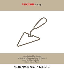 Web line icon. Trowel